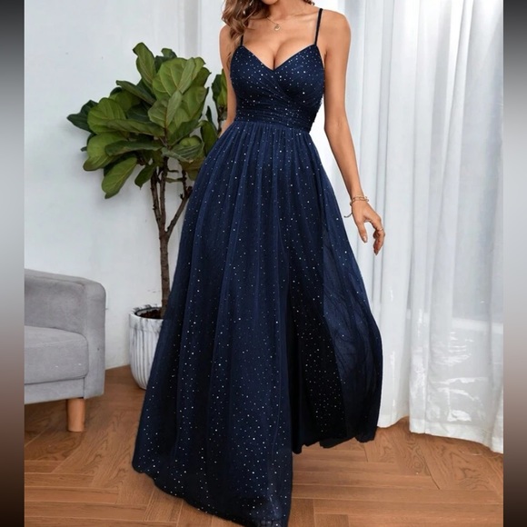 Elegant Ruched Front Back Lace Up Cami Dress